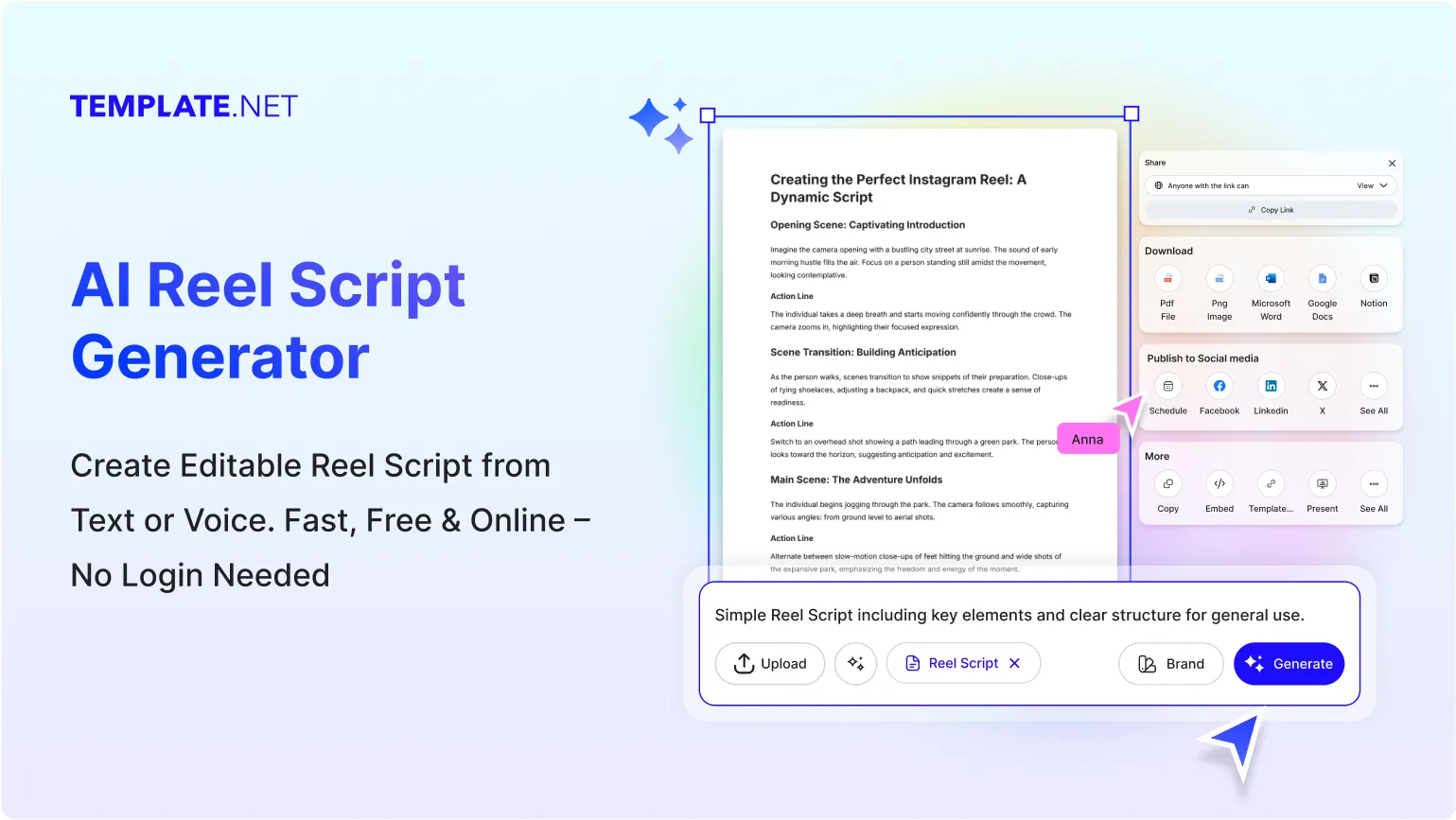 Free AI Reel Script Generator, Free Reels Script Maker Online